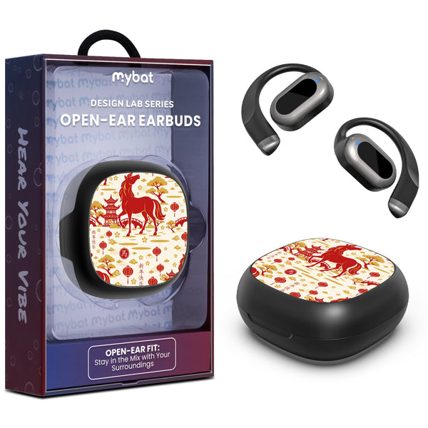 MyBat Design Lab Open-Ear Earbuds - Black - Year of the Horse - MFHSBTST251-461-1.jpg