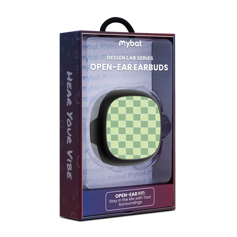 MyBat Design Lab Open-Ear Earbuds - Black - Matcha Check - MFHSBTST251-482-10.jpg