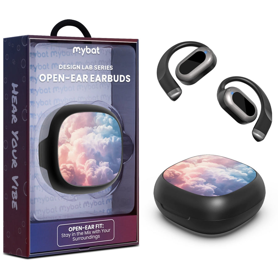MyBat Design Lab Open-Ear Earbuds - Black - Cloudscape