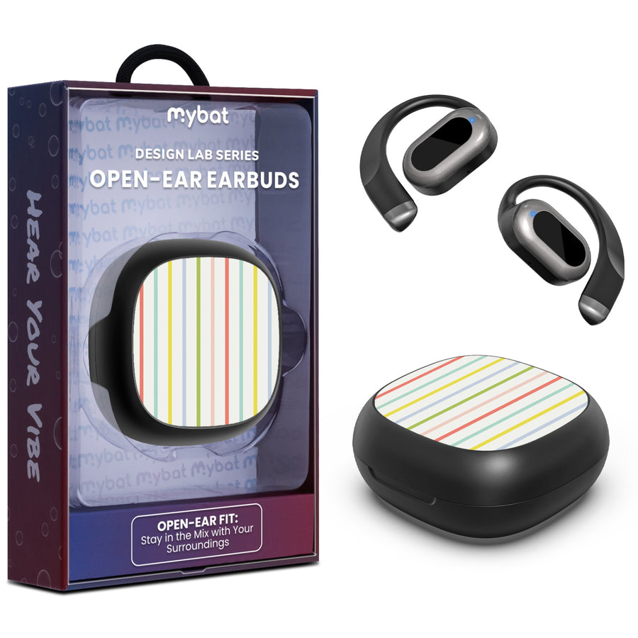 MyBat Design Lab Open-Ear Earbuds - Black - Boadwalk Stripes - MFHSBTST251-497-1.jpg