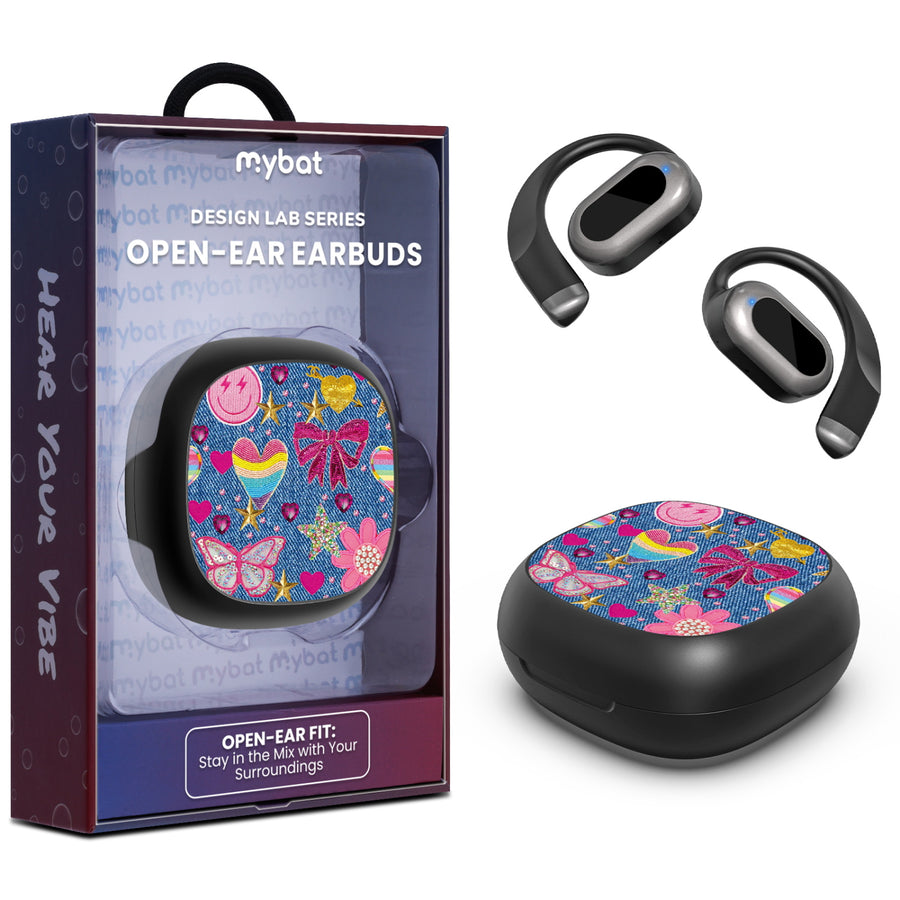 MyBat Design Lab Open-Ear Earbuds - Black - Denim Daze - MFHSBTST251-528.JPG