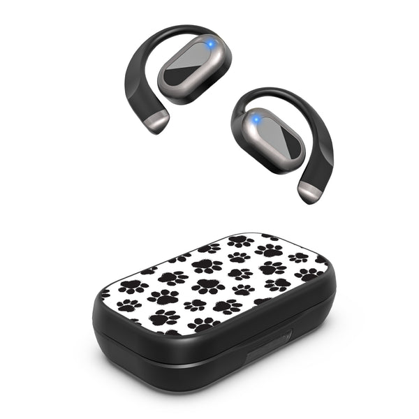 MyBat Design Lab Open-Ear Earbuds XL - Black - Black Paw Prints - MFHSBTST271-002-2.jpg