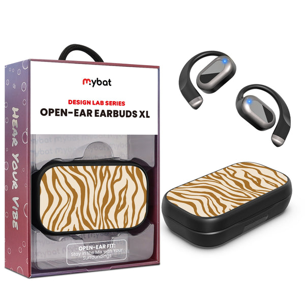 MyBat Design Lab Open-Ear Earbuds XL - Black - Tiger Stripes - MFHSBTST271-011-1.jpg