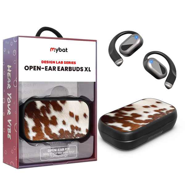 MyBat Design Lab Open-Ear Earbuds XL - Black - Cow Fur - MFHSBTST271-013-1.jpg