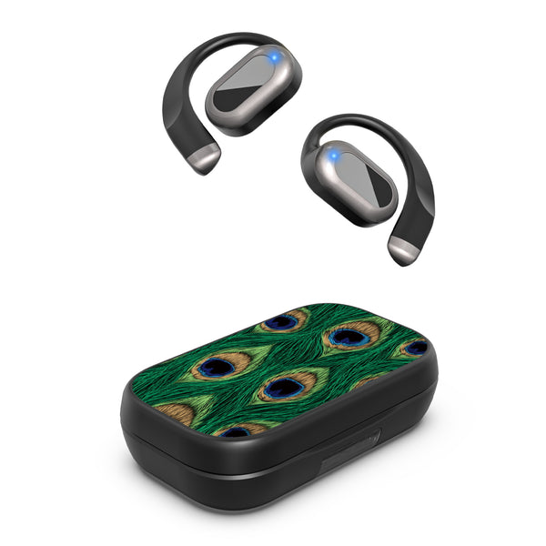 MyBat Design Lab Open-Ear Earbuds XL - Black - Peacock Feathers - MFHSBTST271-018-2.jpg