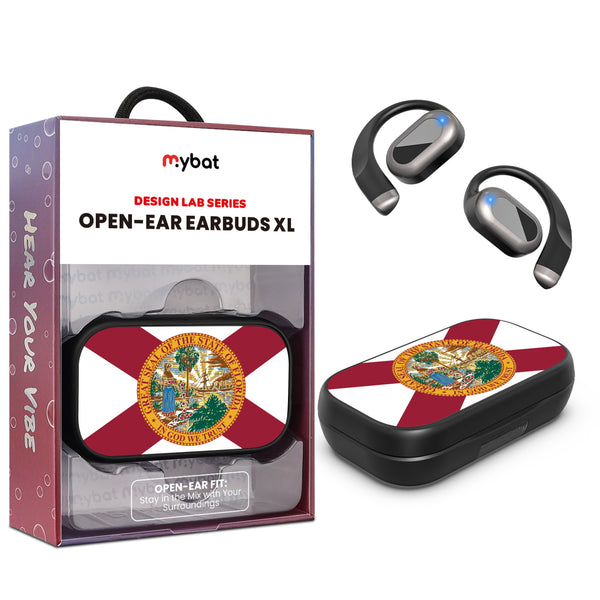 MyBat Design Lab Open-Ear Earbuds XL - Black - Florida State Flag - MFHSBTST271-028-1.jpg