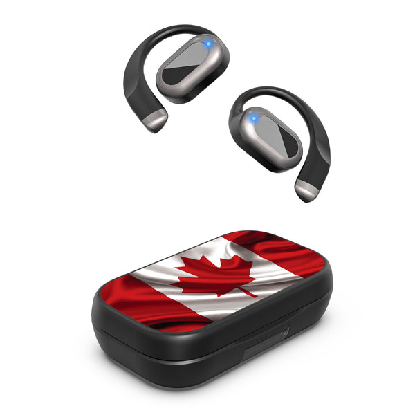 MyBat Design Lab Open-Ear Earbuds XL - Black - Canadian Flag - MFHSBTST271-044-2.jpg