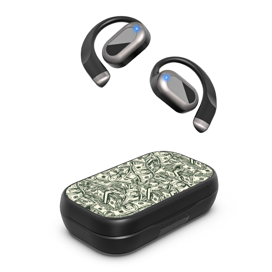 MyBat Design Lab Open-Ear Earbuds XL - Black - Money Stack - MFHSBTST271-082-2.jpg