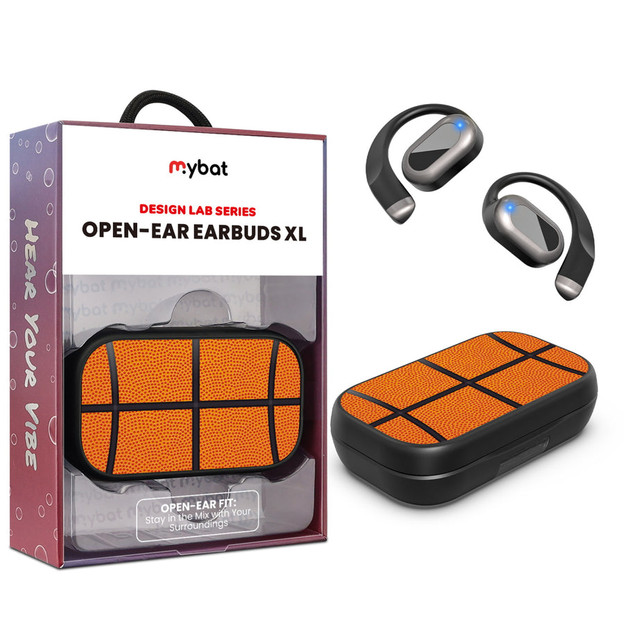 MyBat Design Lab Open-Ear Earbuds XL - Black - Basketball - MFHSBTST271-087-1.jpg