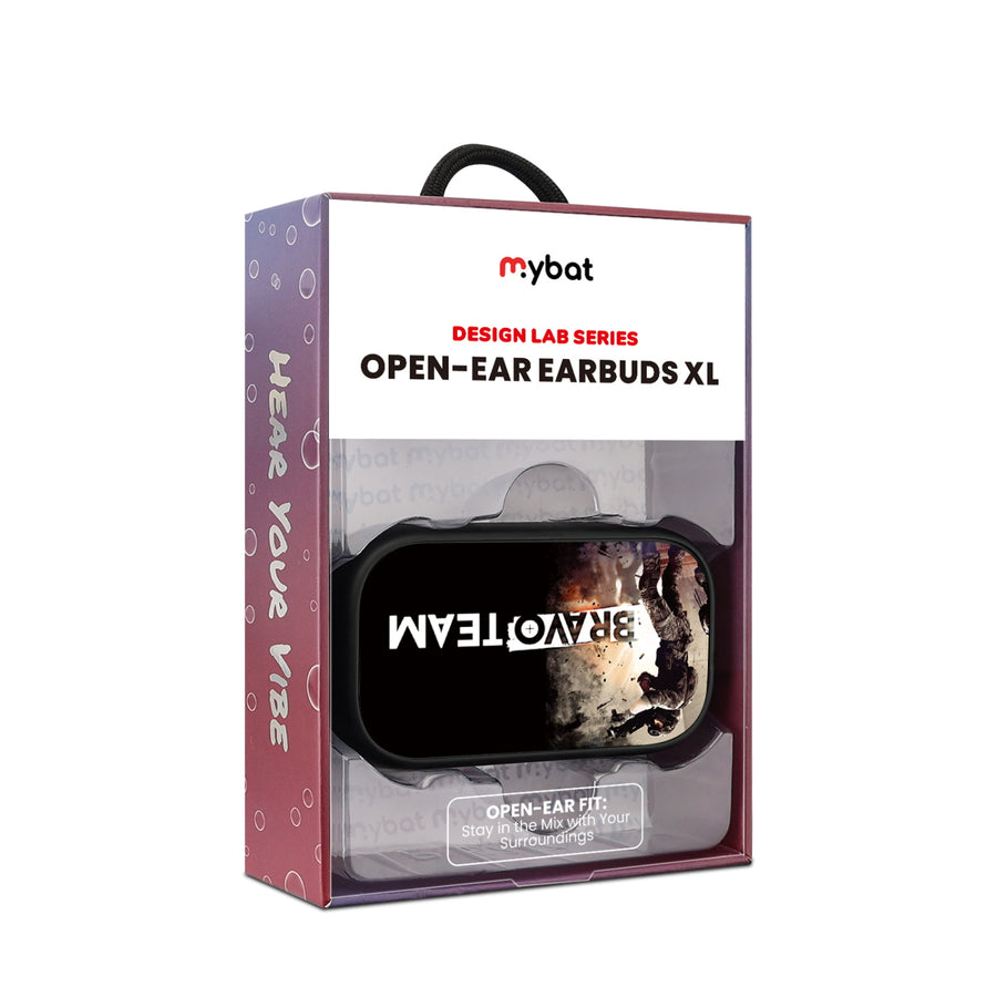 MyBat Design Lab Open-Ear Earbuds XL - Black - Bravo Team - MFHSBTST271-092-10.jpg