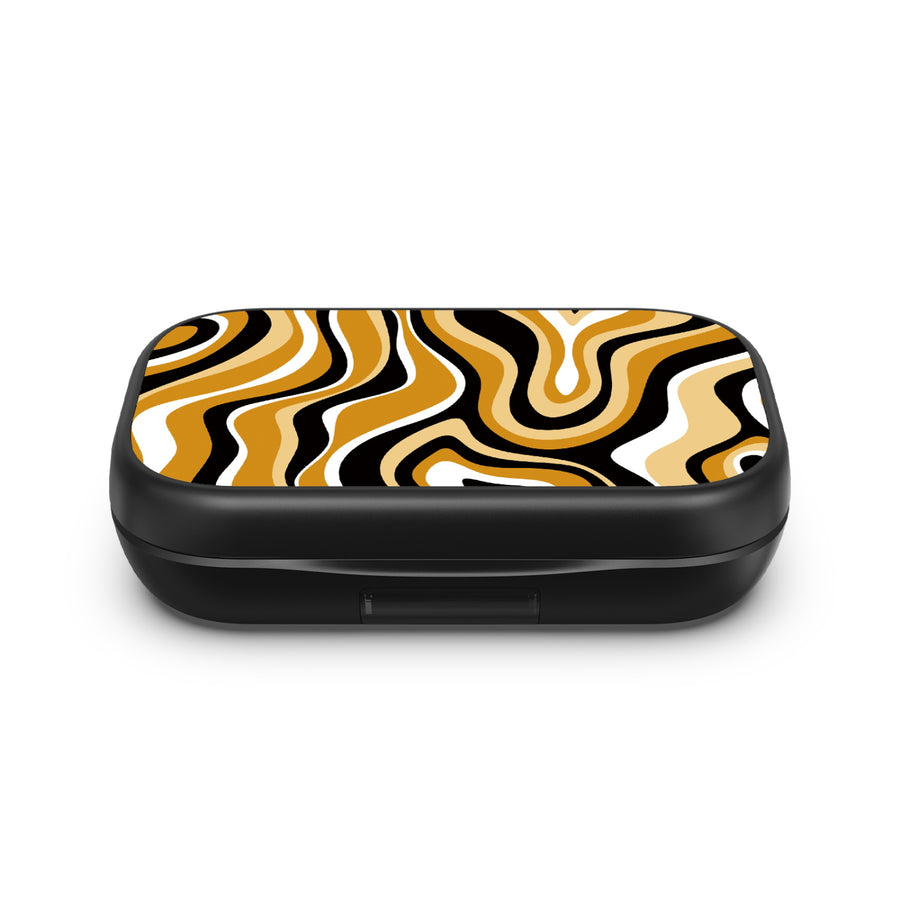 MyBat Design Lab Open-Ear Earbuds XL - Black - Groovy Golden Swirls - MFHSBTST271-093-4.jpg
