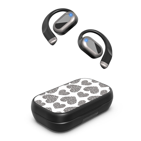 MyBat Design Lab Open-Ear Earbuds XL - Black - Leopard Print Hearts - MFHSBTST271-098-2.jpg