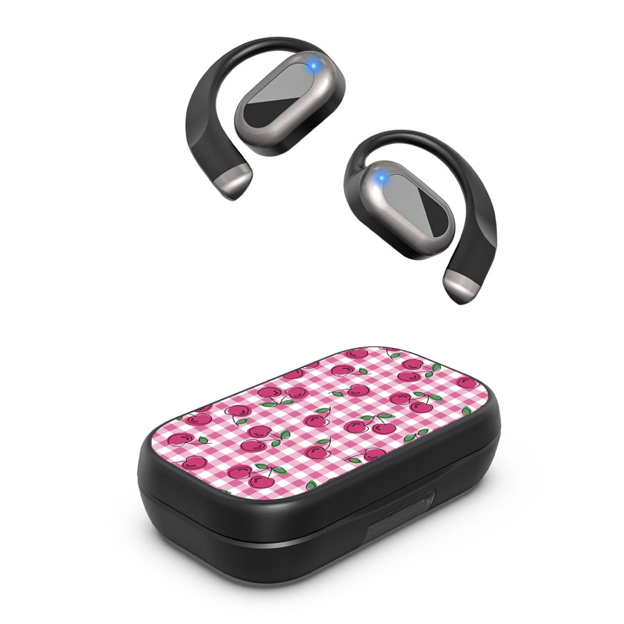 MyBat Design Lab Open-Ear Earbuds XL - Black - Pink Cherries - MFHSBTST271-100-2.jpg