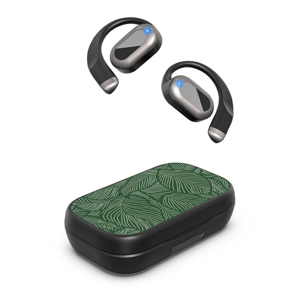 MyBat Design Lab Open-Ear Earbuds XL - Black - Leaves - MFHSBTST271-125-2.jpg