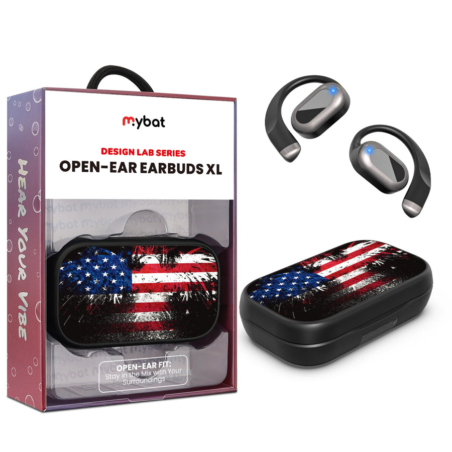 MyBat Design Lab Open-Ear Earbuds XL - Black - American Eagle - MFHSBTST271-169-1.jpg