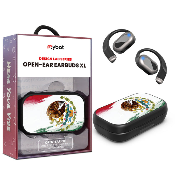 MyBat Design Lab Open-Ear Earbuds XL - Black - Bandera de México - MFHSBTST271-174-1.jpg