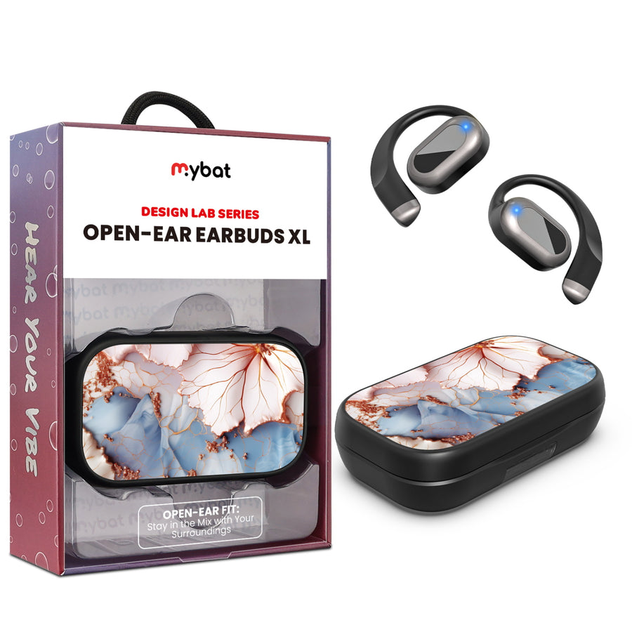 MyBat Design Lab Open-Ear Earbuds XL - Black - Petal Veins - MFHSBTST271-214-1.jpg