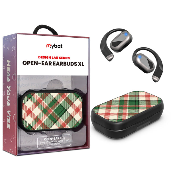 MyBat Design Lab Open-Ear Earbuds XL - Black - Rustic Plaid - MFHSBTST271-293-1.jpg