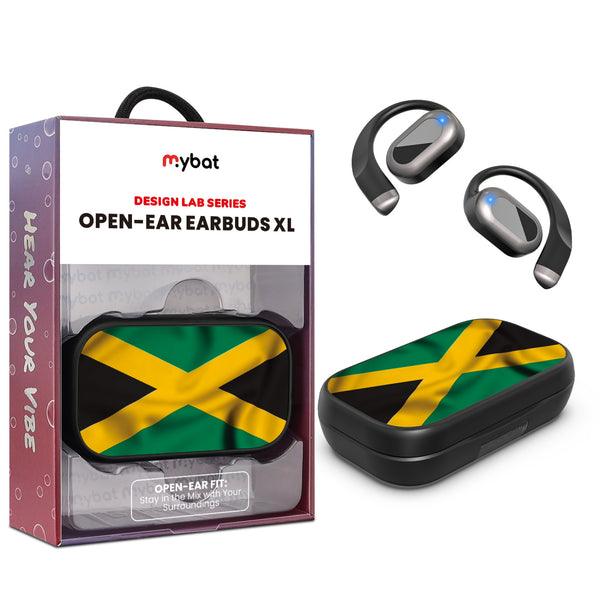 MyBat Design Lab Open-Ear Earbuds XL - Black - Jamaica Flag - MFHSBTST271-310-1.jpg