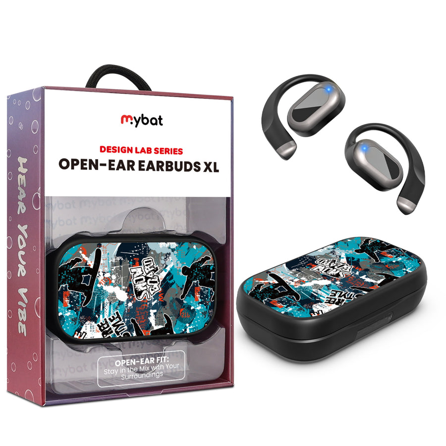 MyBat Design Lab Open-Ear Earbuds XL - Black - Shredding Freestyle - MFHSBTST271-326-1.jpg
