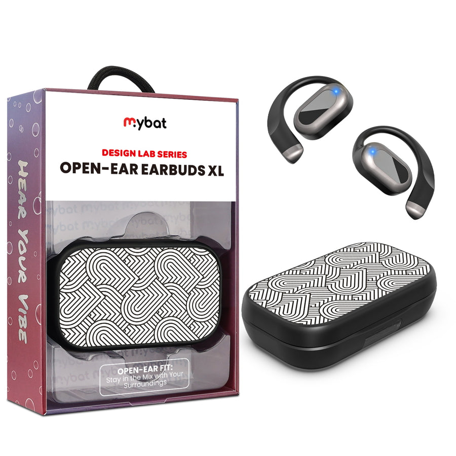 MyBat Design Lab Open-Ear Earbuds XL - Black - Hearts Aligned - MFHSBTST271-331-1.jpg