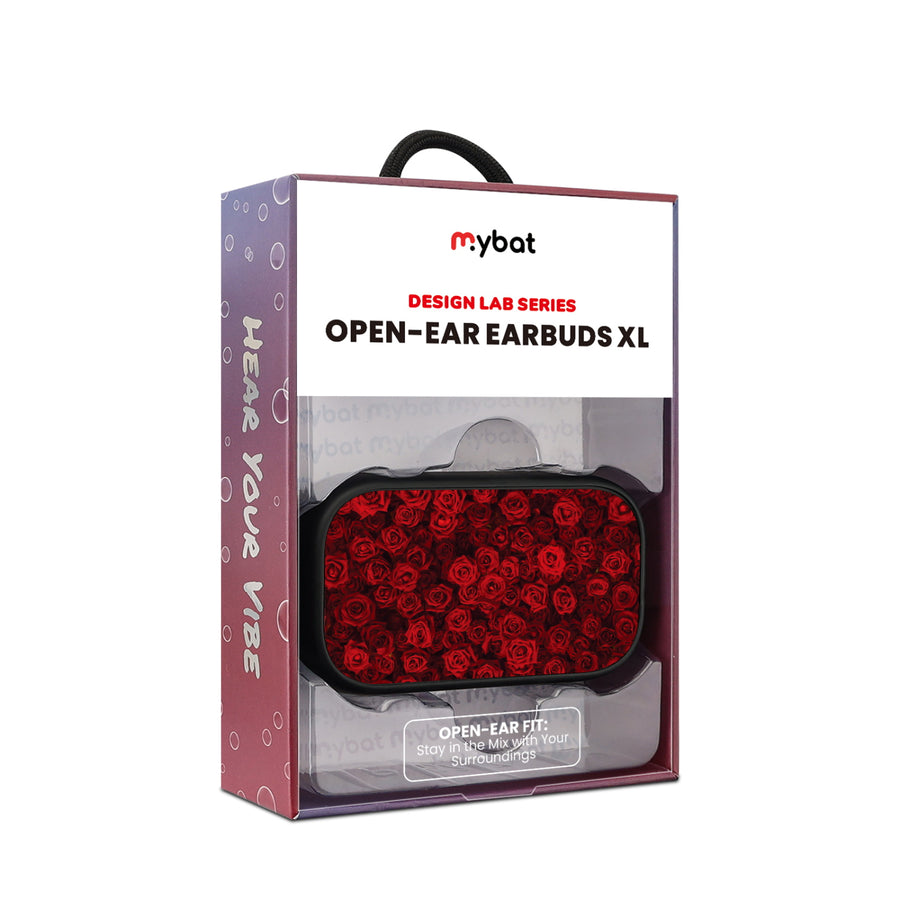 MyBat Design Lab Open-Ear Earbuds XL - Black - Red Roses - MFHSBTST271-343-10.jpg