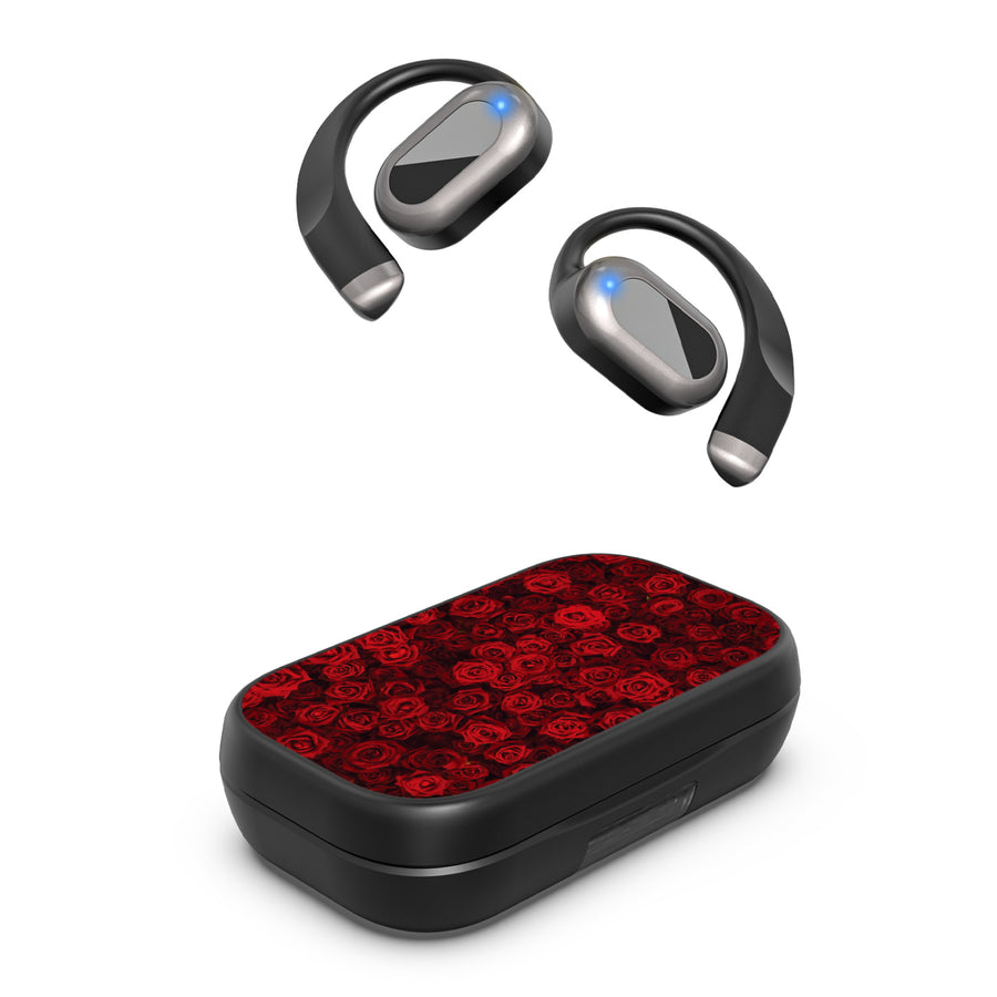 MyBat Design Lab Open-Ear Earbuds XL - Black - Red Roses - MFHSBTST271-343-2.jpg