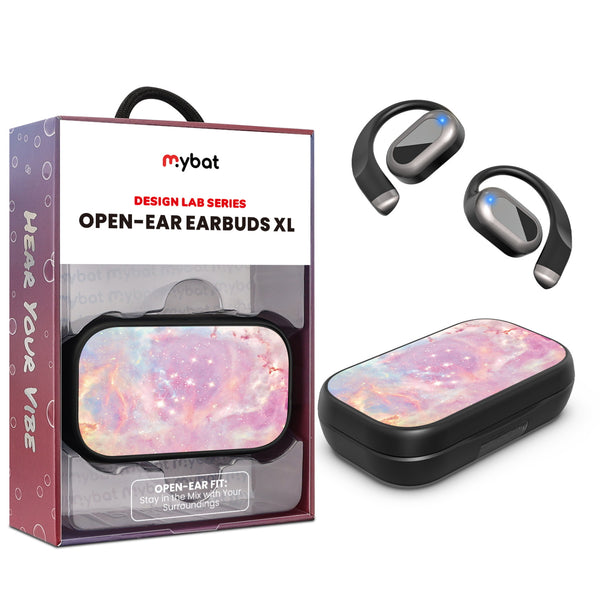 MyBat Design Lab Open-Ear Earbuds XL - Black - Pink Galaxies - MFHSBTST271-368-1.jpg
