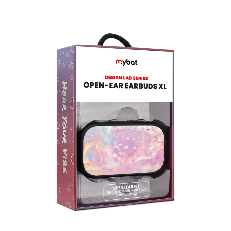 MyBat Design Lab Open-Ear Earbuds XL - Black - Pink Galaxies - MFHSBTST271-368-10.jpg