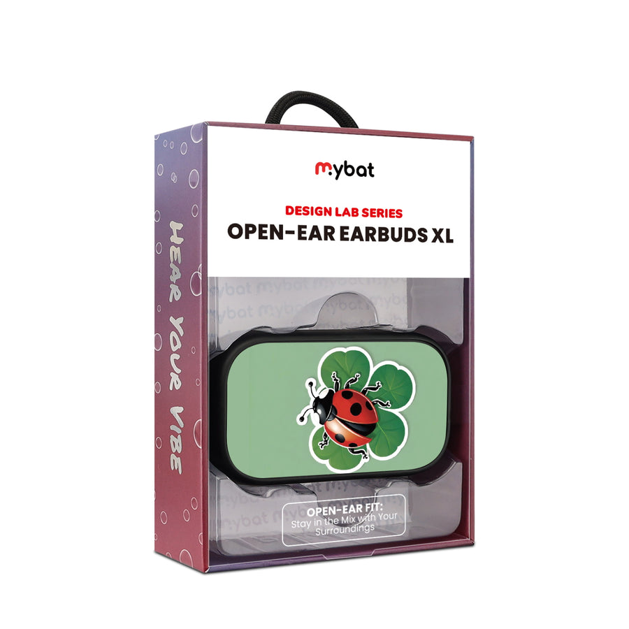 MyBat Design Lab Open-Ear Earbuds XL - Black - Ladybug Luck - MFHSBTST271-373-10.jpg