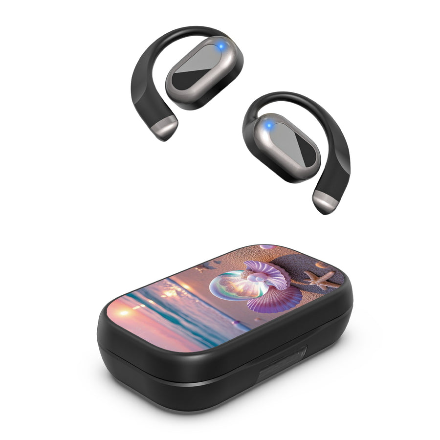 MyBat Design Lab Open-Ear Earbuds XL - Black - Seashell Beach - MFHSBTST271-374-2.jpg