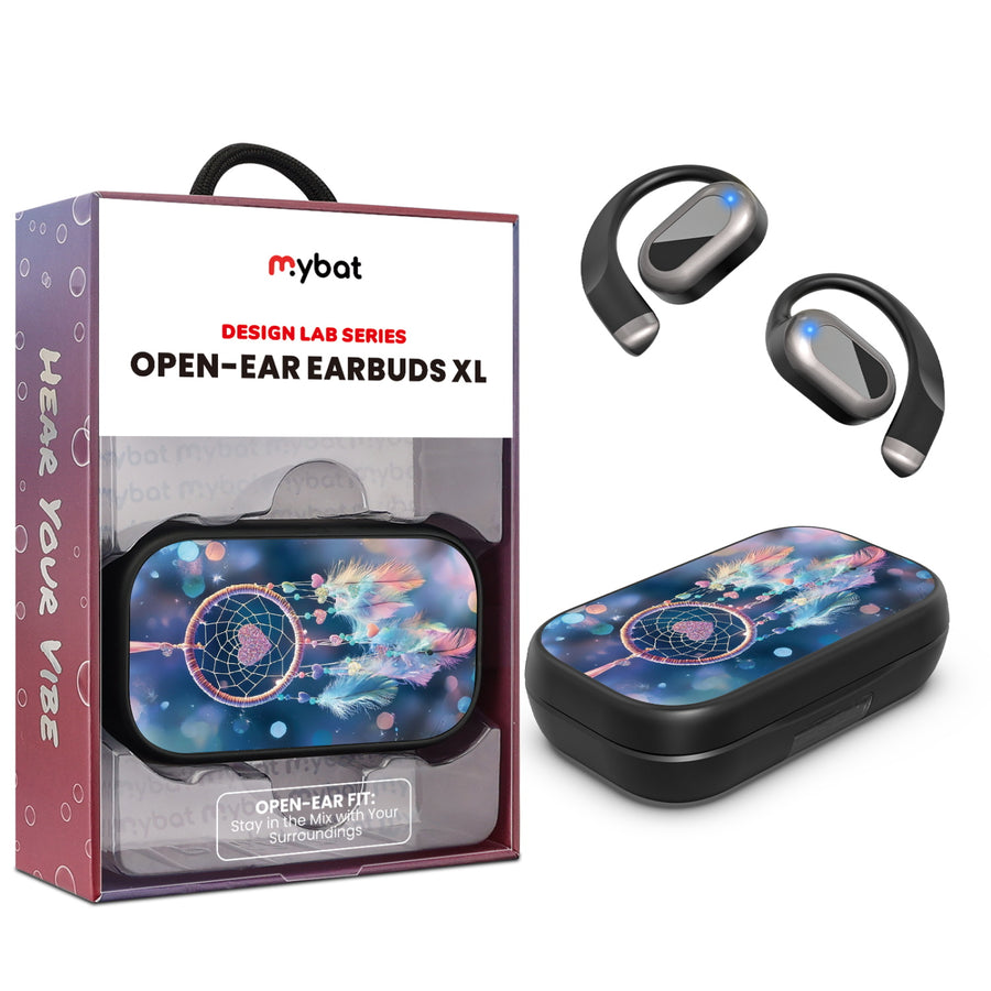 MyBat Design Lab Open-Ear Earbuds XL - Black - Pastel Dreamcatcher - MFHSBTST271-376-1.jpg