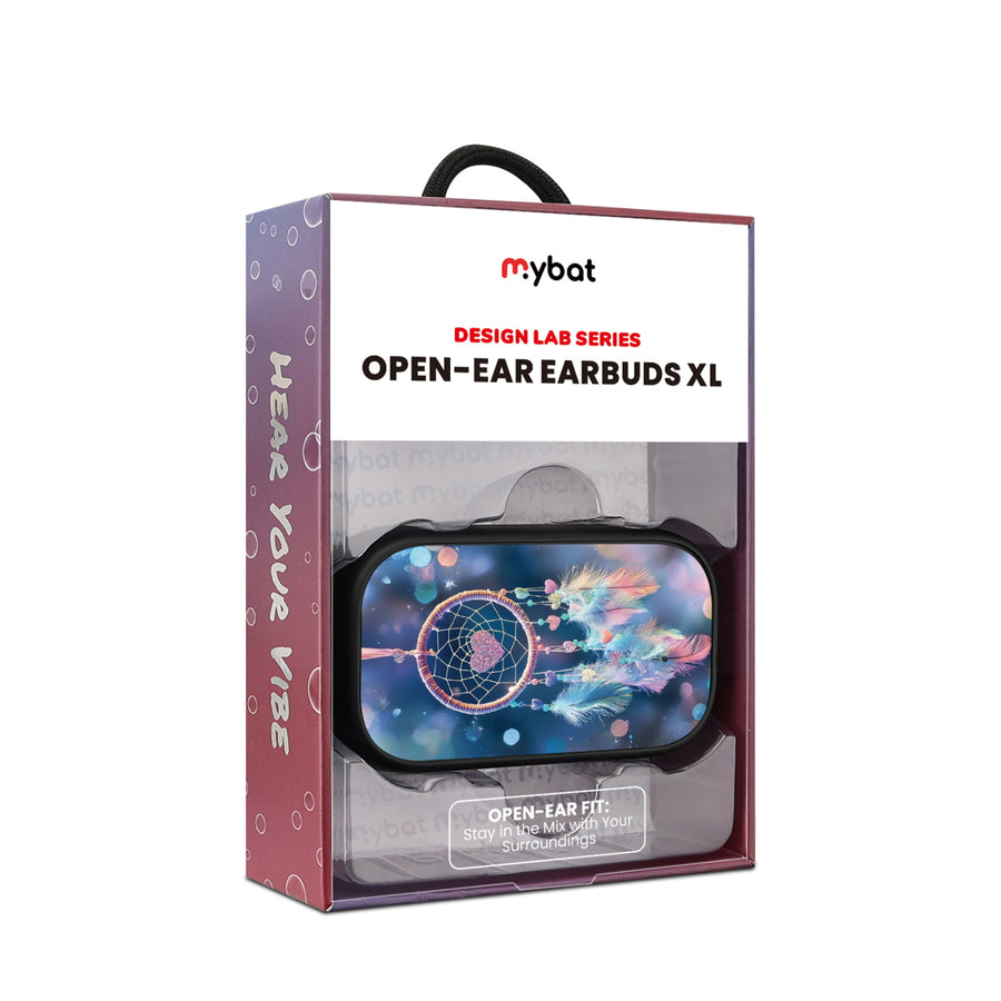 MyBat Design Lab Open-Ear Earbuds XL - Black - Pastel Dreamcatcher - MFHSBTST271-376-10.jpg