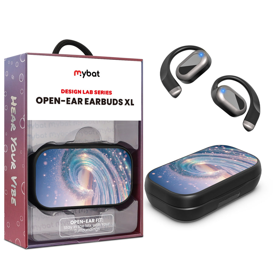 MyBat Design Lab Open-Ear Earbuds XL - Black - Dreamy Waves - MFHSBTST271-379-1.jpg