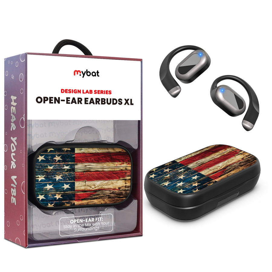 MyBat Design Lab Open-Ear Earbuds XL - Black - US Painted Flag - MFHSBTST271-381-1.jpg