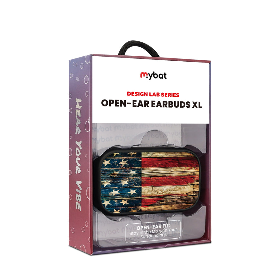 MyBat Design Lab Open-Ear Earbuds XL - Black - US Painted Flag - MFHSBTST271-381-10.jpg