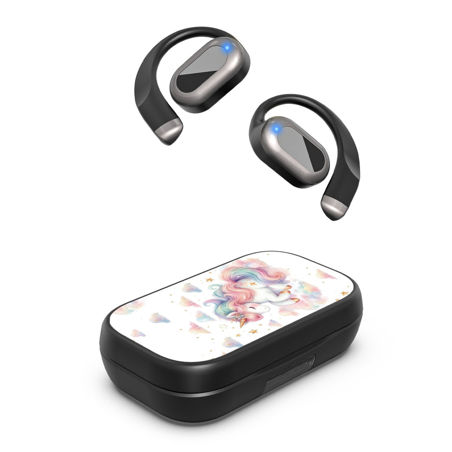 MyBat Design Lab Open-Ear Earbuds XL - Black - Rainbow Unicorn - MFHSBTST271-392-2.jpg