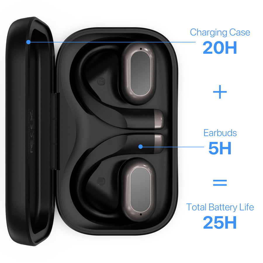 MyBat Design Lab Open-Ear Earbuds XL - Black - Bone Heads - MFHSBTST271-411-5.jpg