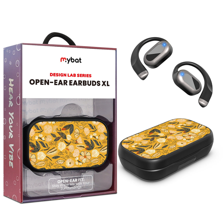 MyBat Design Lab Open-Ear Earbuds XL - Black - Floral Stitch - MFHSBTST271-439-1.jpg