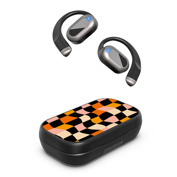 MyBat Design Lab Open-Ear Earbuds XL - Black - Groovy Check - MFHSBTST271-448-2.jpg