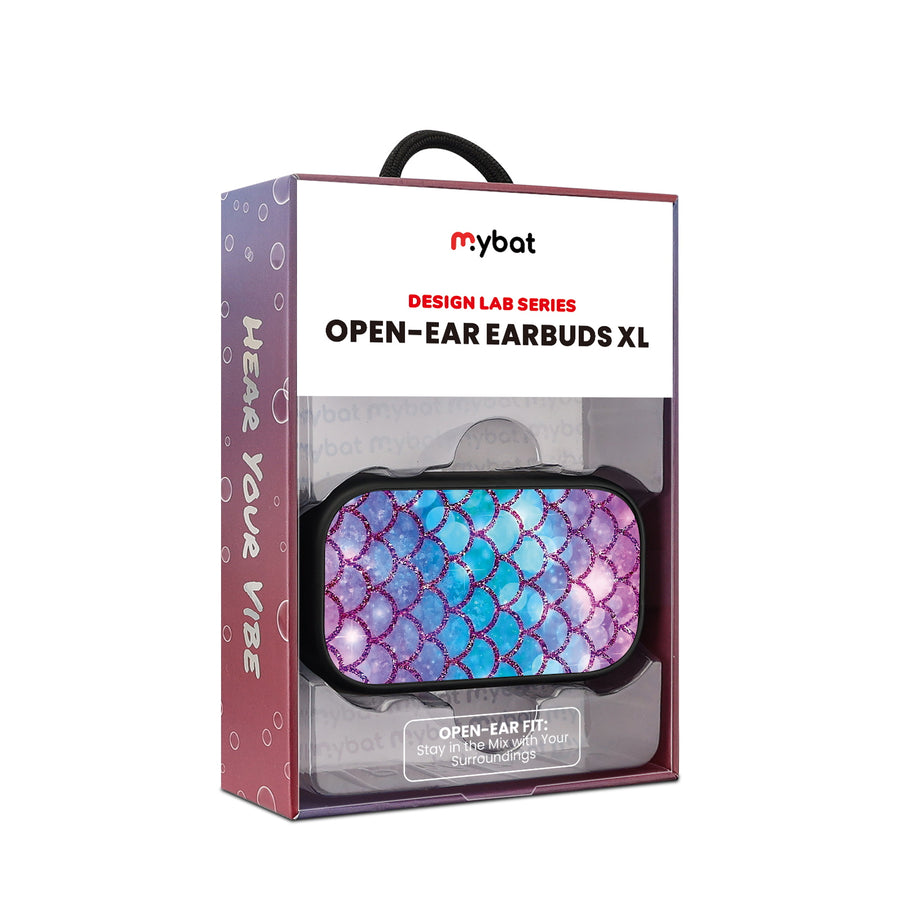 MyBat Design Lab Open-Ear Earbuds XL - Black - Mermaid Scales - MFHSBTST271-458-10.jpg
