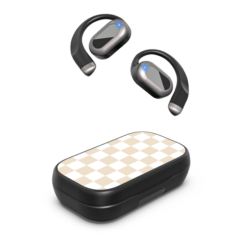 MyBat Design Lab Open-Ear Earbuds XL - Black - Tan Check - MFHSBTST271-475-2.jpg