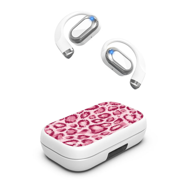 MyBat Design Lab Open-Ear Earbuds XL - White - Pink Leopard Print - MFHSBTST272-007-2.jpg
