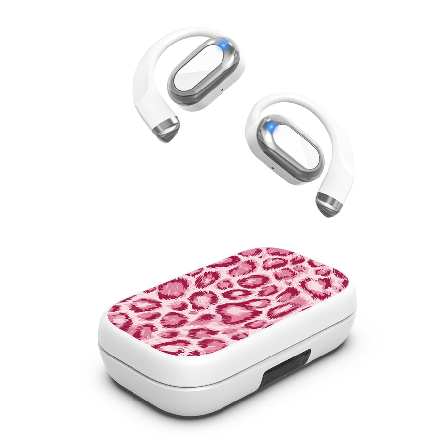 MyBat Design Lab Open-Ear Earbuds XL - White - Pink Leopard Print - MFHSBTST272-007-2.jpg