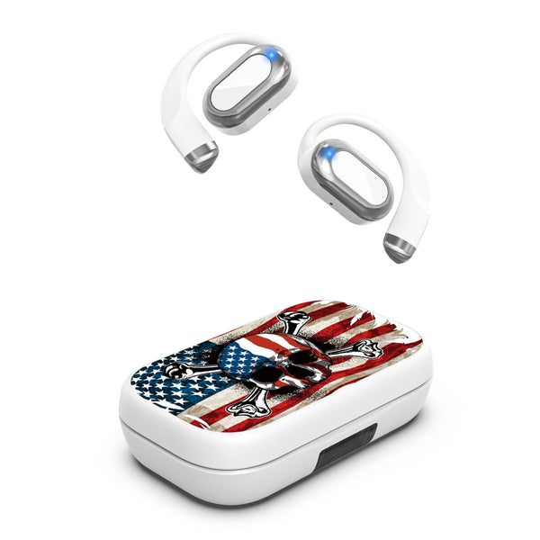 MyBat Design Lab Open-Ear Earbuds XL - White - Land of the Free - MFHSBTST272-036-2.jpg