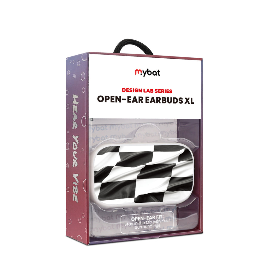 MyBat Design Lab Open-Ear Earbuds XL - White - Racing Flag - MFHSBTST272-040-10.jpg