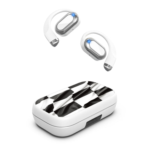MyBat Design Lab Open-Ear Earbuds XL - White - Racing Flag - MFHSBTST272-040-2.jpg