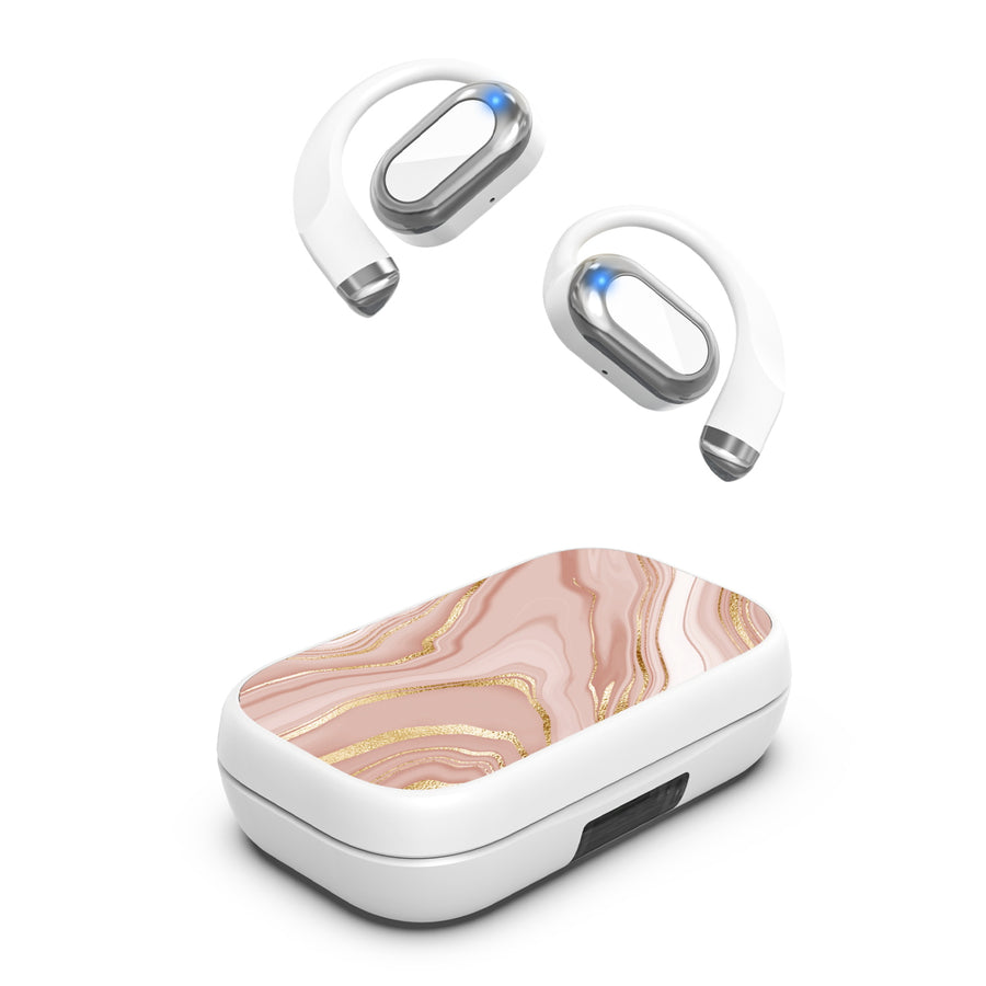 MyBat Design Lab Open-Ear Earbuds XL - White - Pink Marble - MFHSBTST272-107-2.jpg