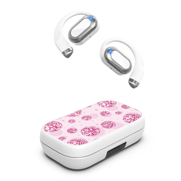 MyBat Design Lab Open-Ear Earbuds XL - White - Disco Balls - MFHSBTST272-109-2.jpg