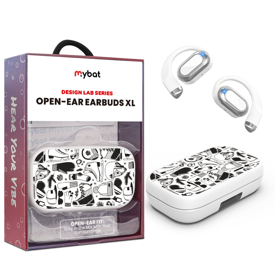 MyBat Design Lab Open-Ear Earbuds XL - White - Hit the Slopes - MFHSBTST272-325-1.jpg